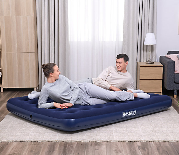 Bestway Matelas gonflable camping 2 personnes 203 x 152 x 22 cm