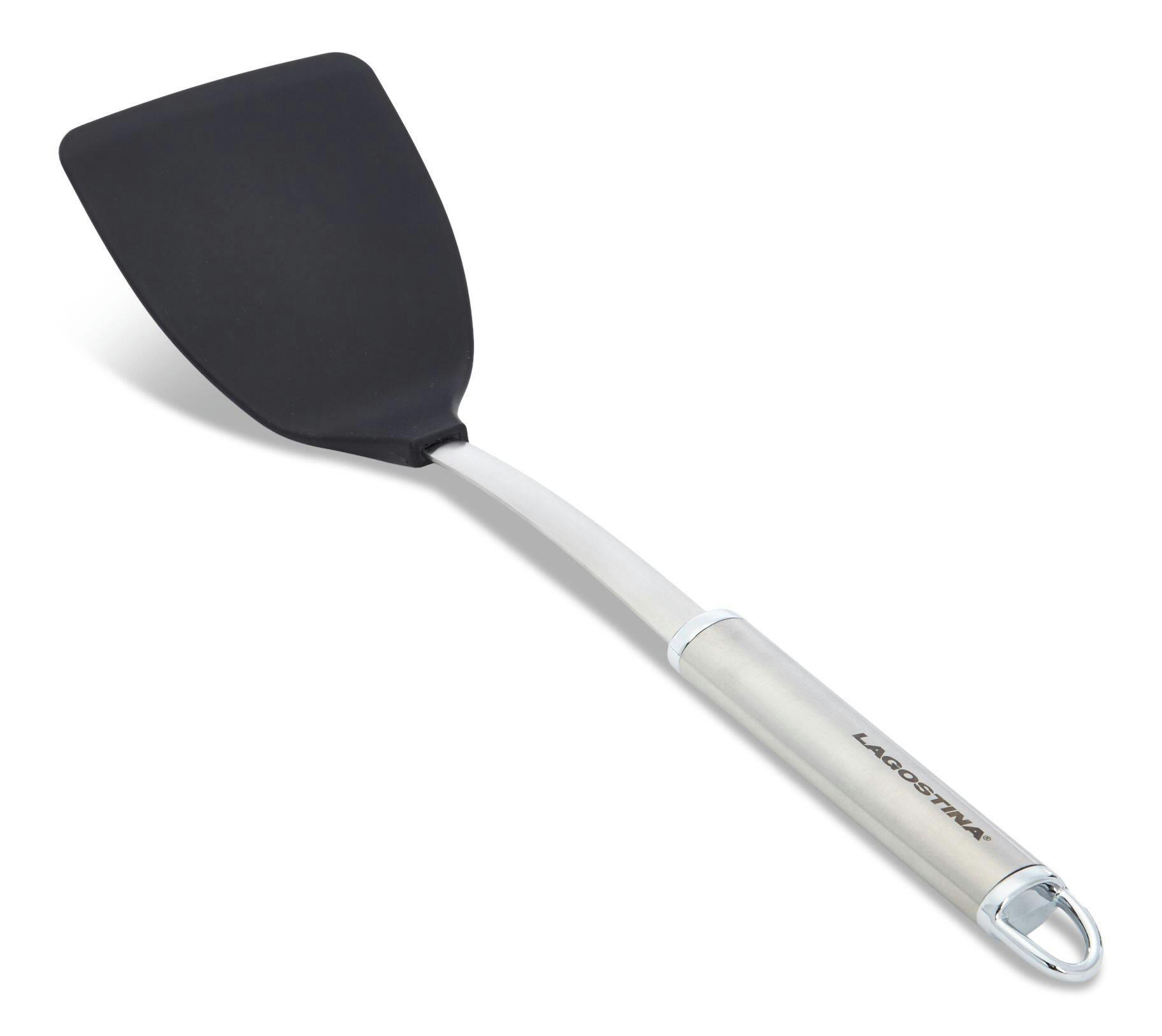 Lagostina Stainless Steel Solid Turner with Nylon Head