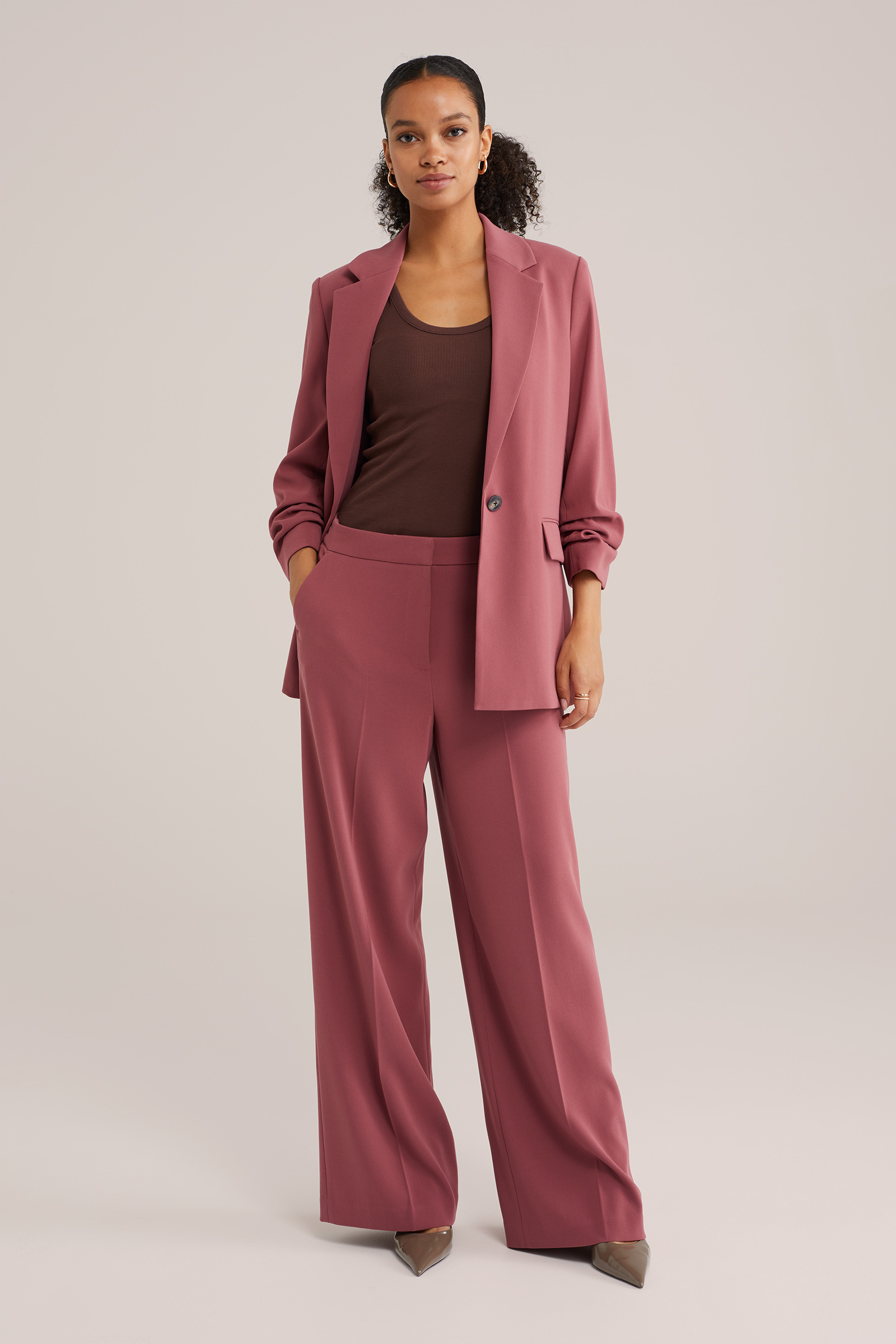 Dames wide leg pantalon