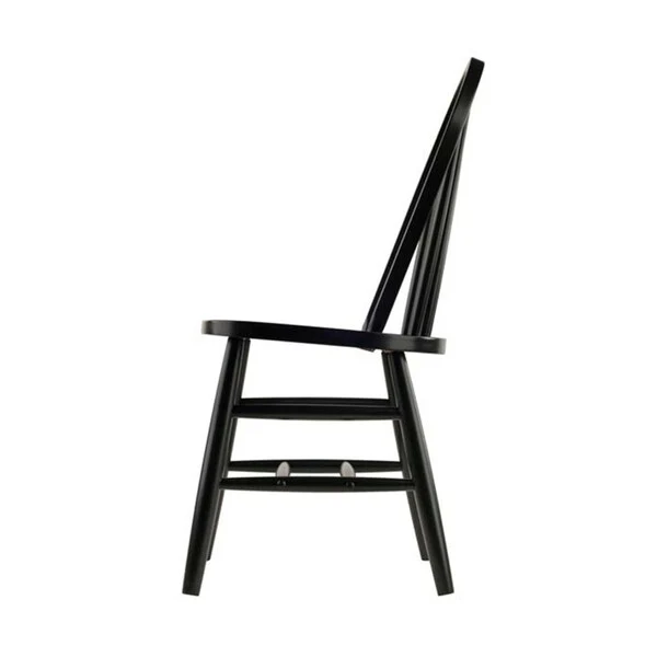 Winsome Windsor Cottage Solid Wood 2 Piece RTA Black Chair Set