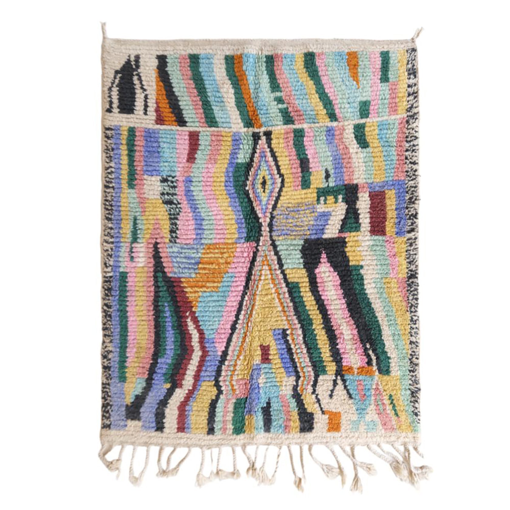 AFK Living vloerkleed Berber - handgemaakt - Wol - 80 cm x 240 cm