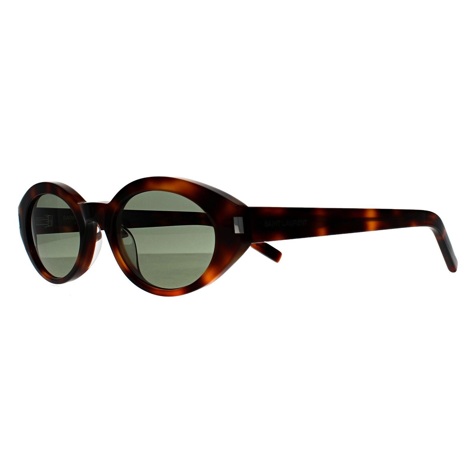 Saint Laurent Oval Havana Green SL567