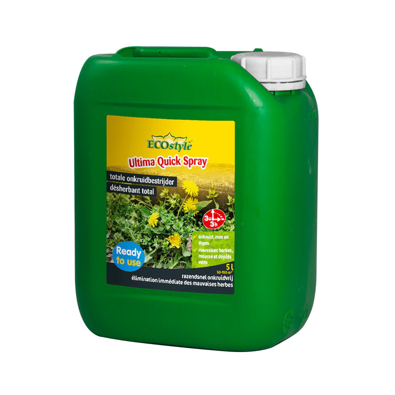 Désherbant et anti-mousse Ultima Quick Spray 5 L ECOSTYLE