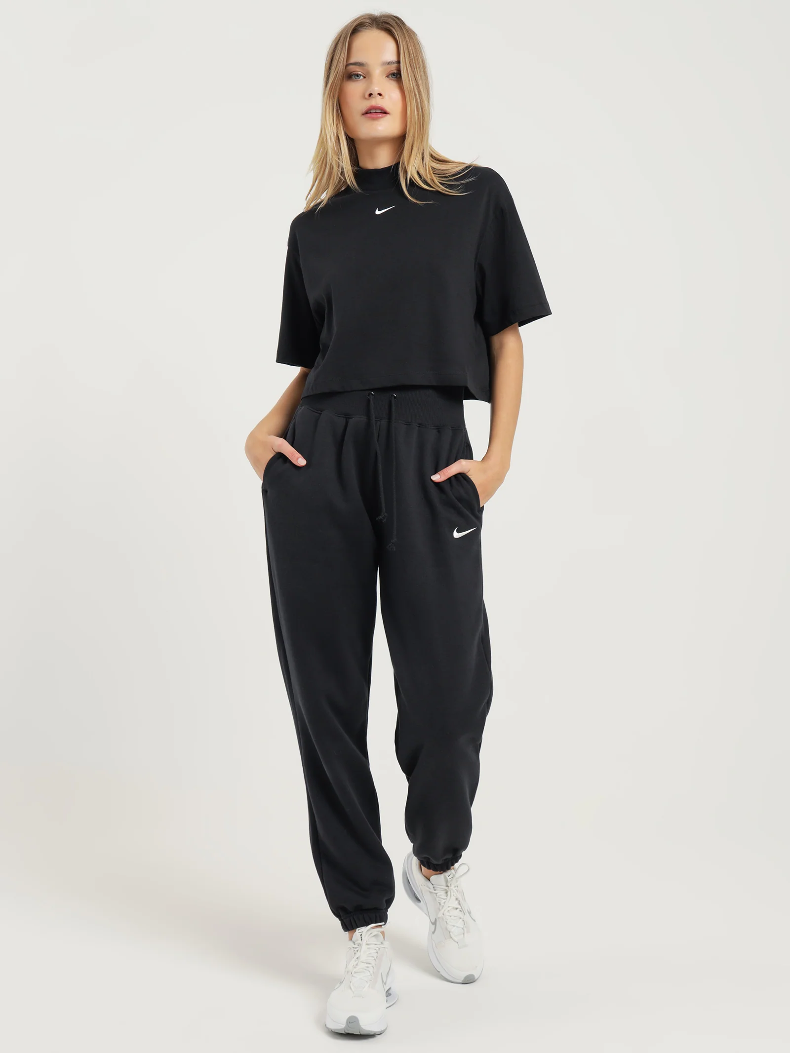 Sportswear Essential Boxy Mock-Neck Short Sleeve Top