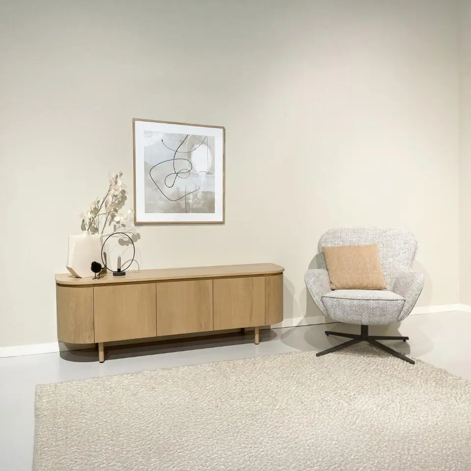 Tv-meubel Naturel Eiken - 170x43x56cm - Tobago