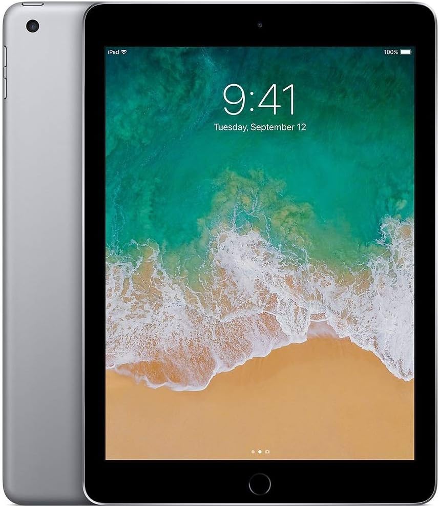 Apple iPad 9.7' with WiFi, 32GB, Space Gray - MP2F2LL/A (Renewed)