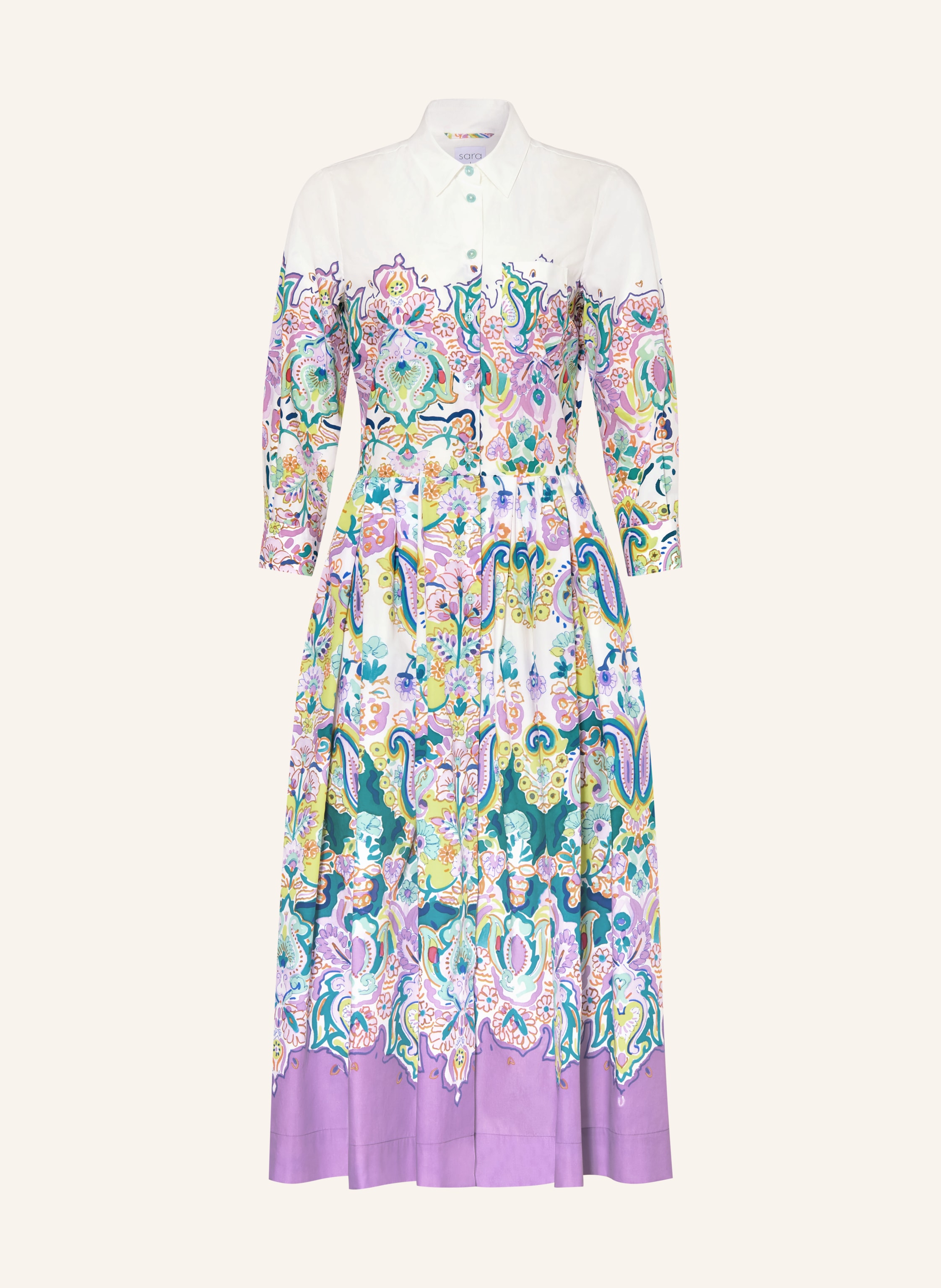 sara roka Hemdblusenkleid NIDINA mit 3/4-Arm