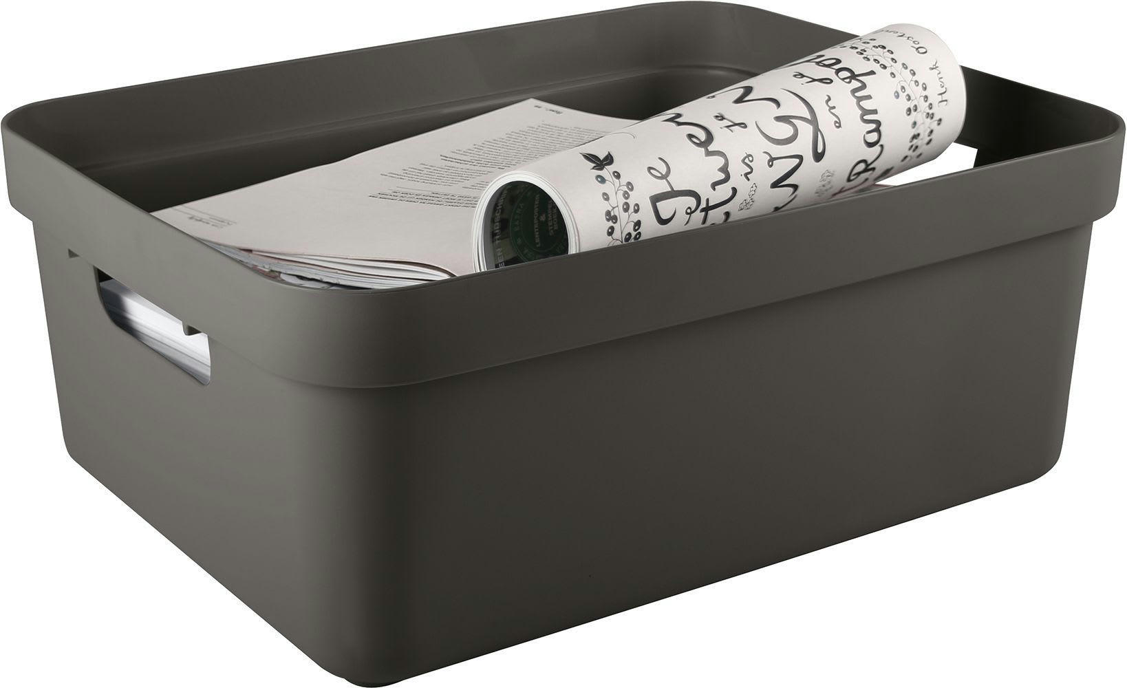 - Boite de rangement sigma home box 24l taupe