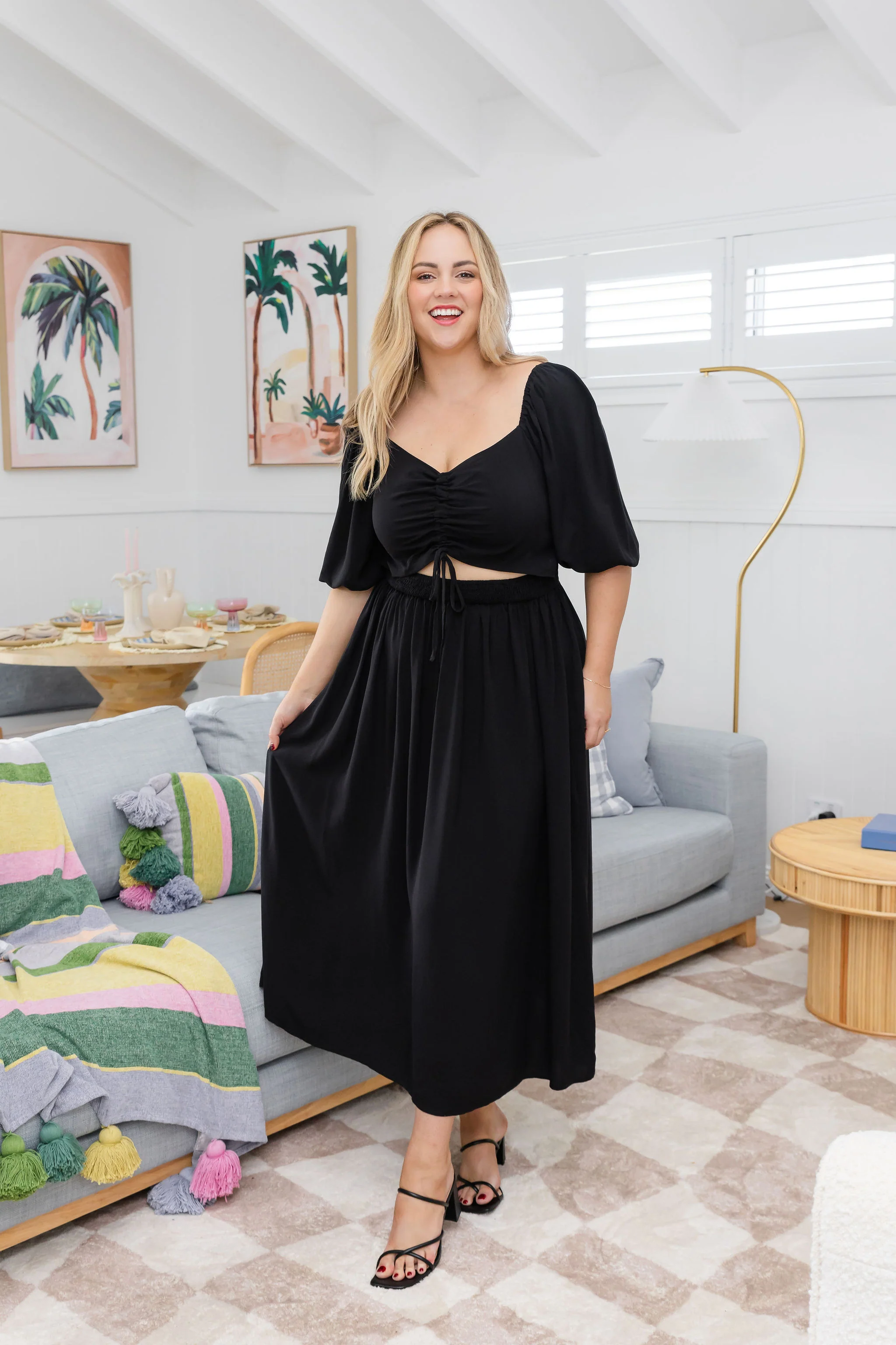 Pippa Cut Out Dress in Black