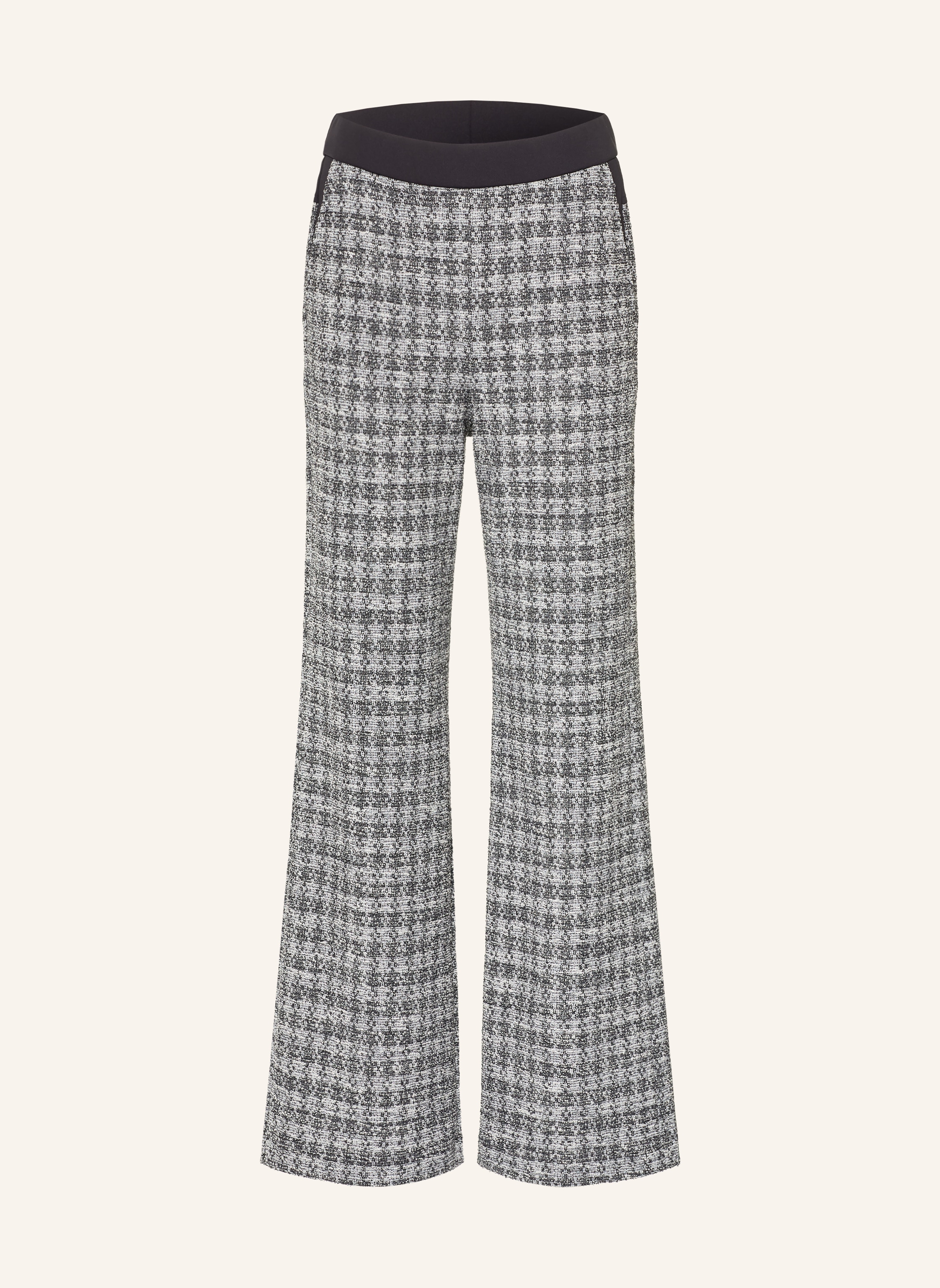 SPORTALM Marlenehose aus Bouclé mit Glitzergarn