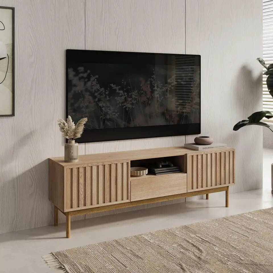 Meubella - TV-Meubel Storm - Eiken - 159 cm