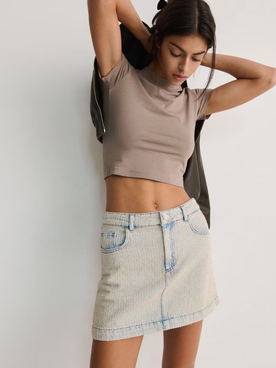 Denim Mini Skirt