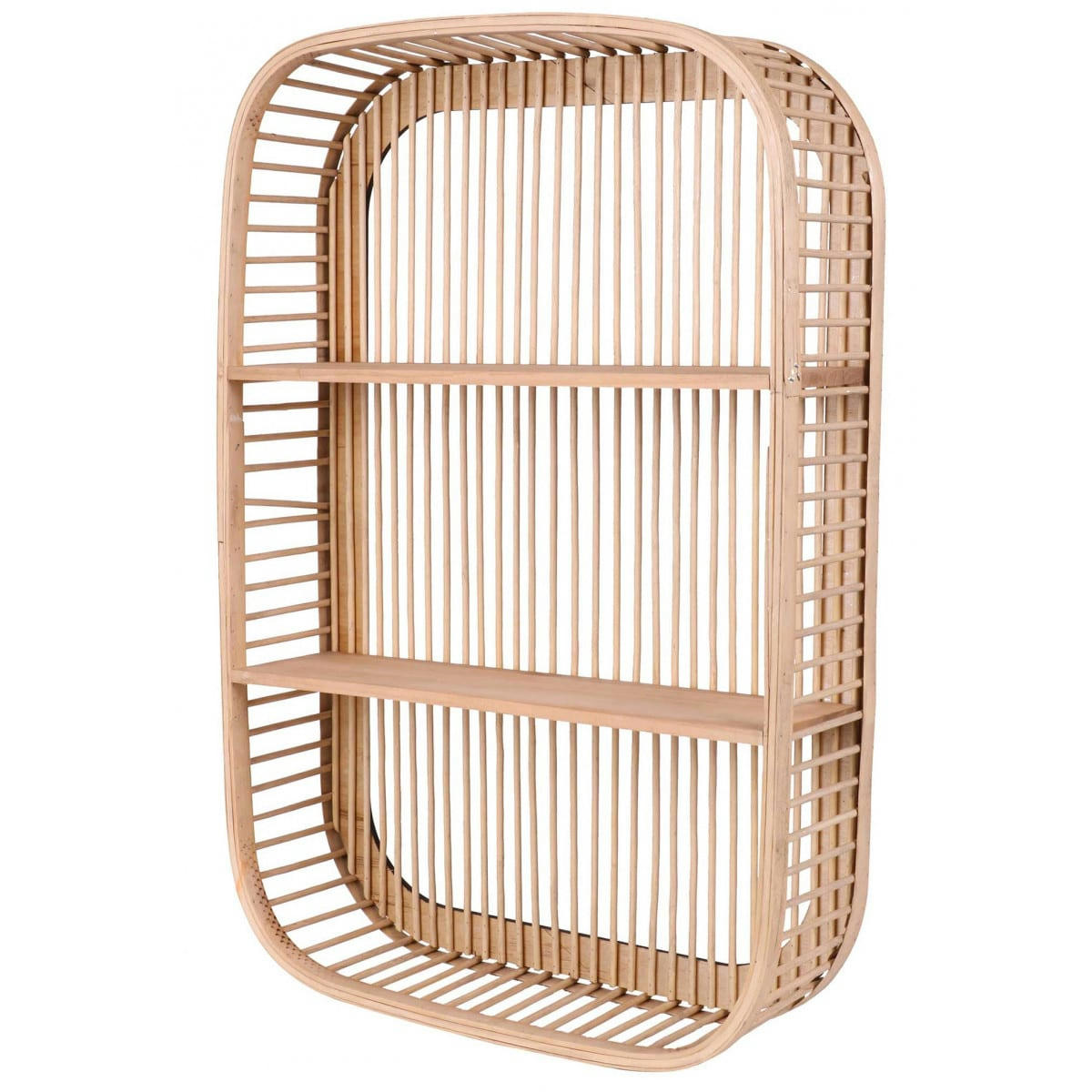 - Étagère murale 2 niveaux bois