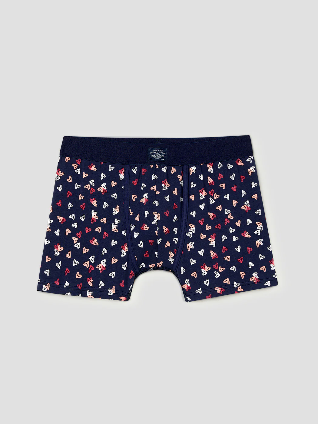 Boxer en coton élasthanne à motif