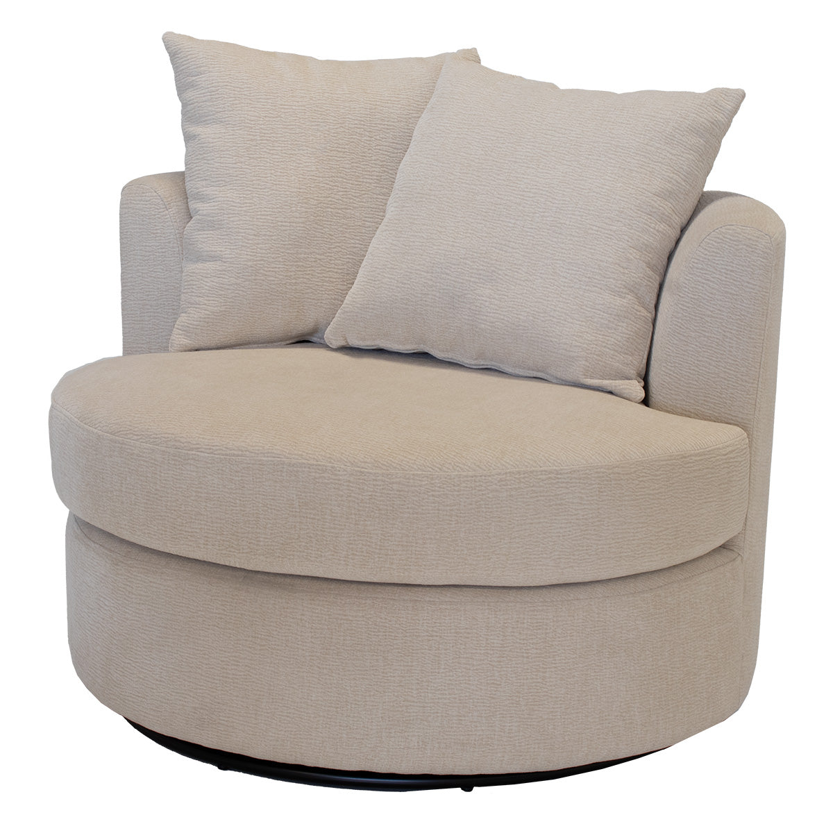 Giga Meubel Fauteuil Thony Luxe Draaibaar - Beige - Zithoogte 46cm