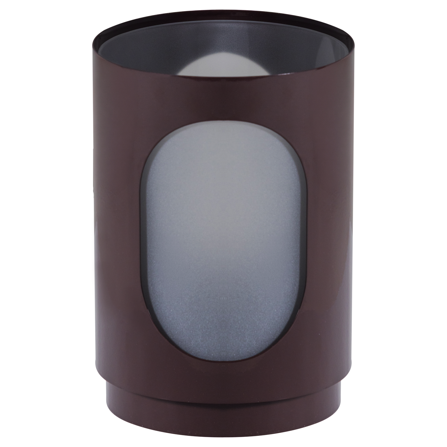 WOOOD windlichten Tavo - Metaal/Glas - Bruin - Set van 2 - 20x15x15/15x15x15