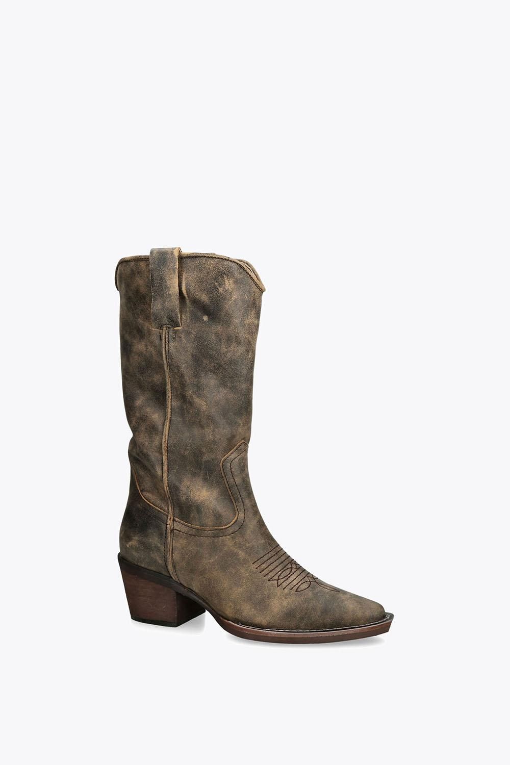 STEVE MADDEN Albany Brown' Leather Boots