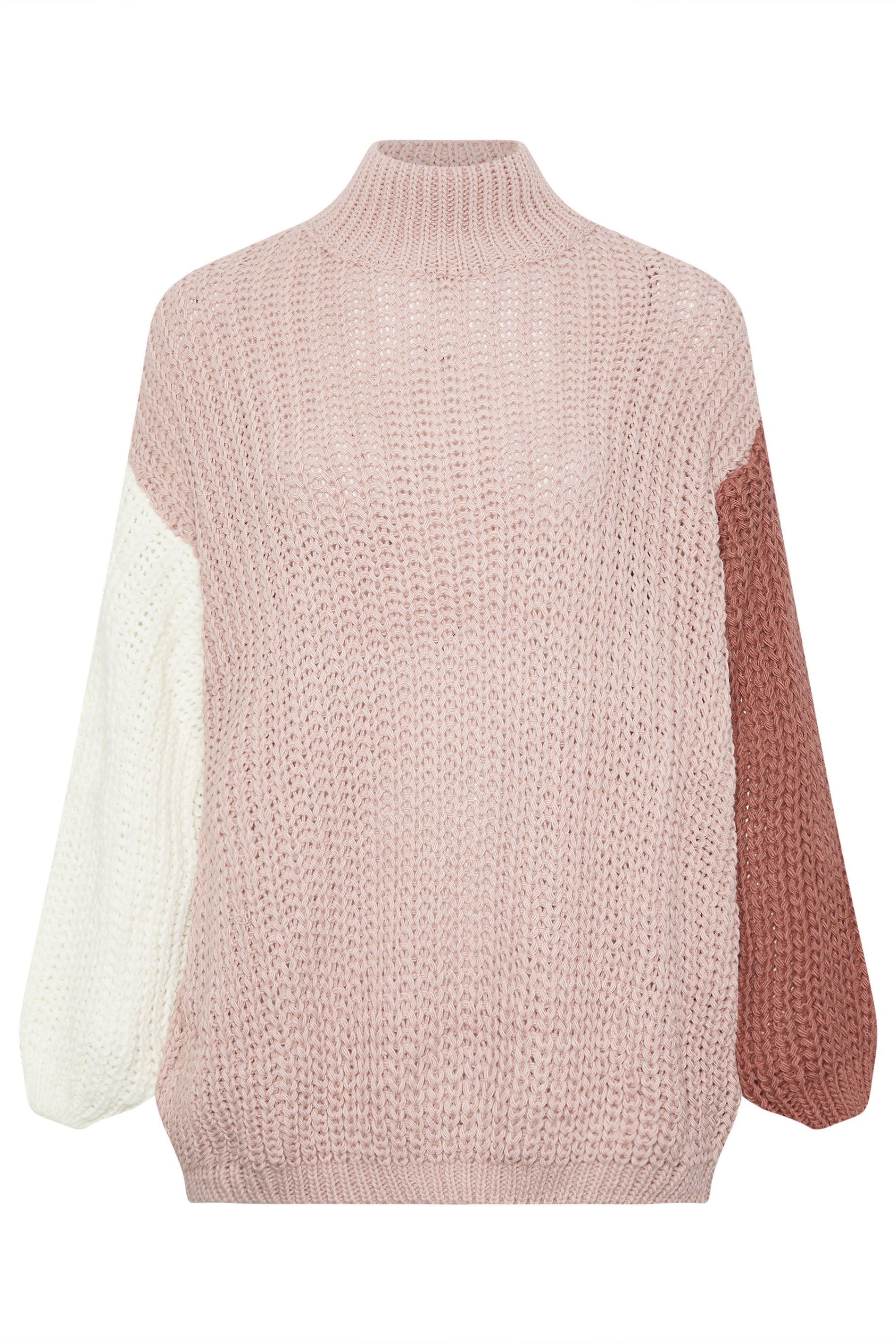Yours Colourblock Knitted Jumper