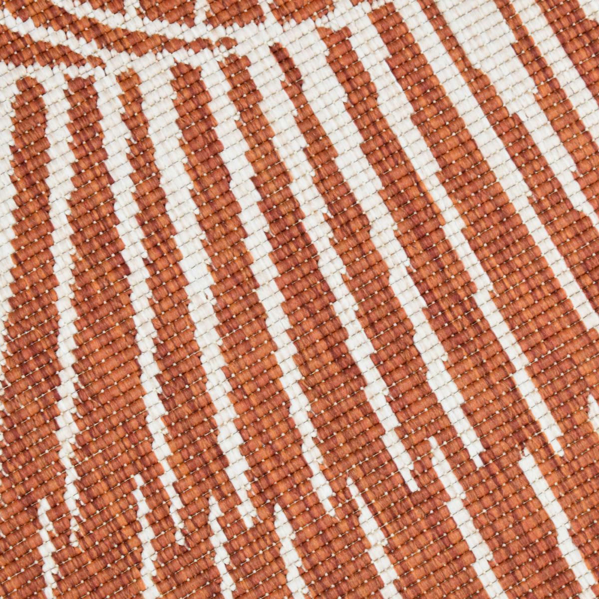 EXT COSMIC REVERSIBLE ROND - Tapis extérieur rouge 240x240 rond