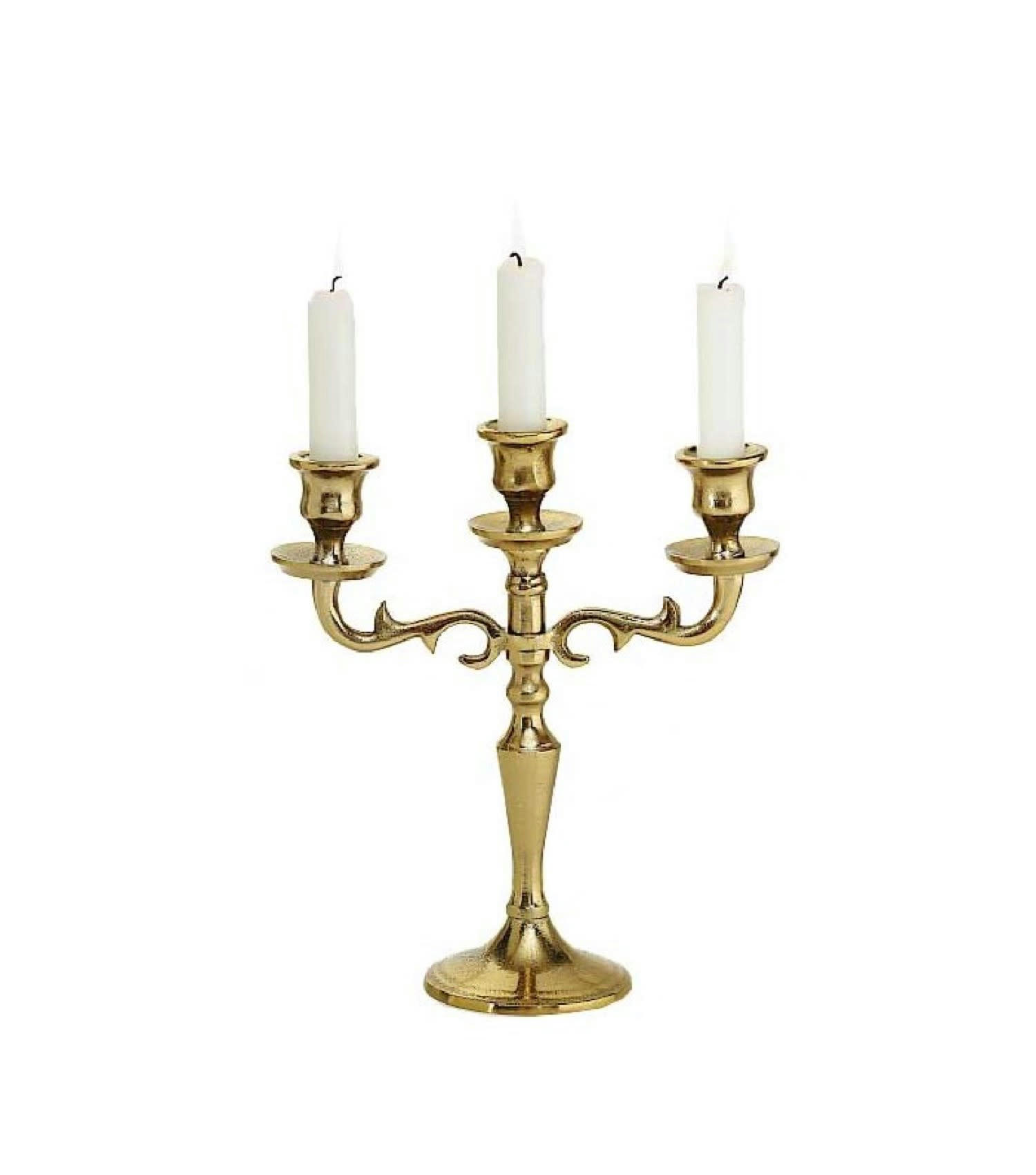 OR - Chandelier doré à 3 branches 26cm