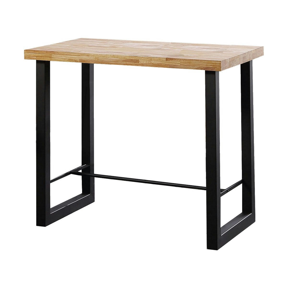 MATIKA - BODEGA - Table haute acier/bois L 120