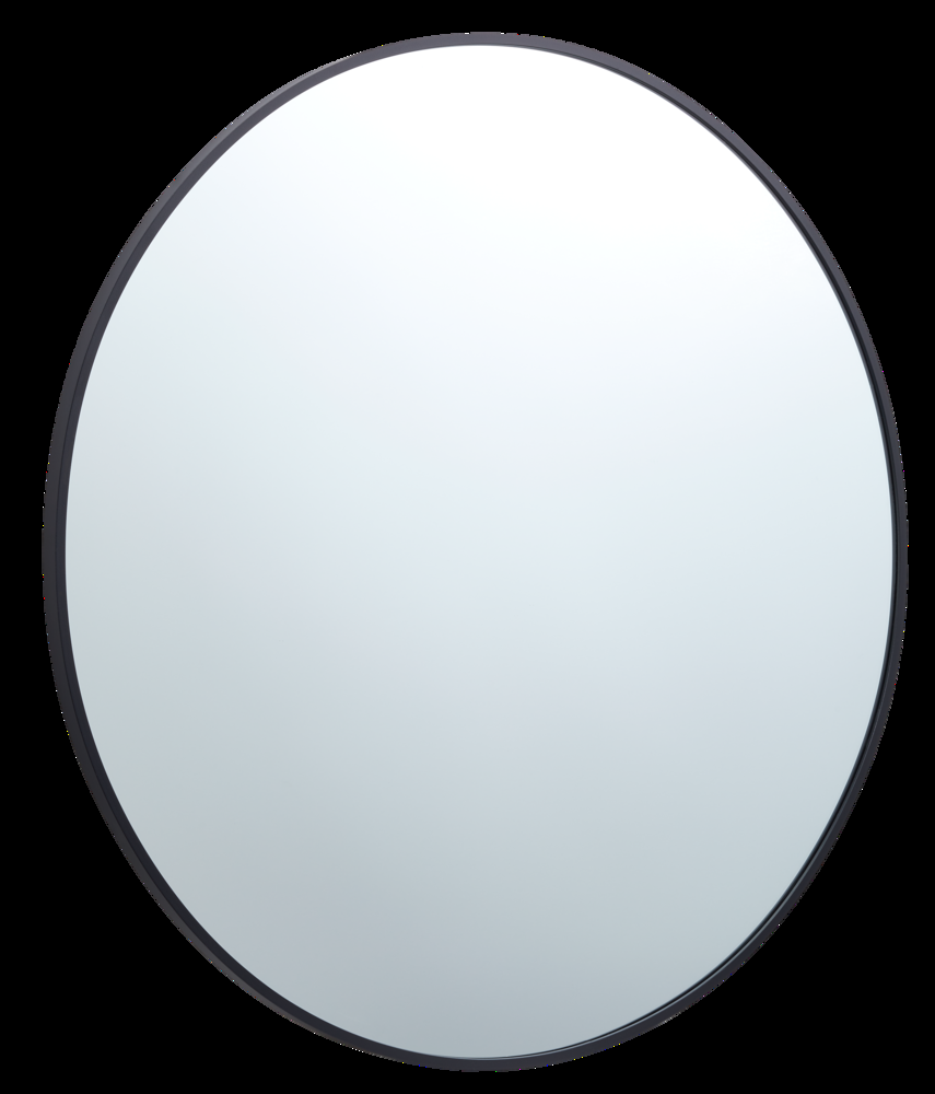 CANVAS Devon Round Wall Mirror, Black, 30-in