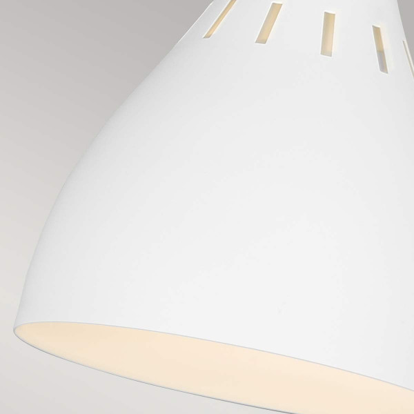 Lampka biurkowamosiądz oksydowano-biała Joan 1xE27x60W wys:63,5cm Feiss