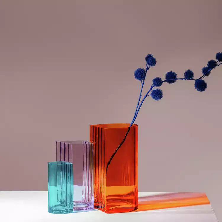 Habitat 60 Wiggle Glass Vase - Medium - Purple