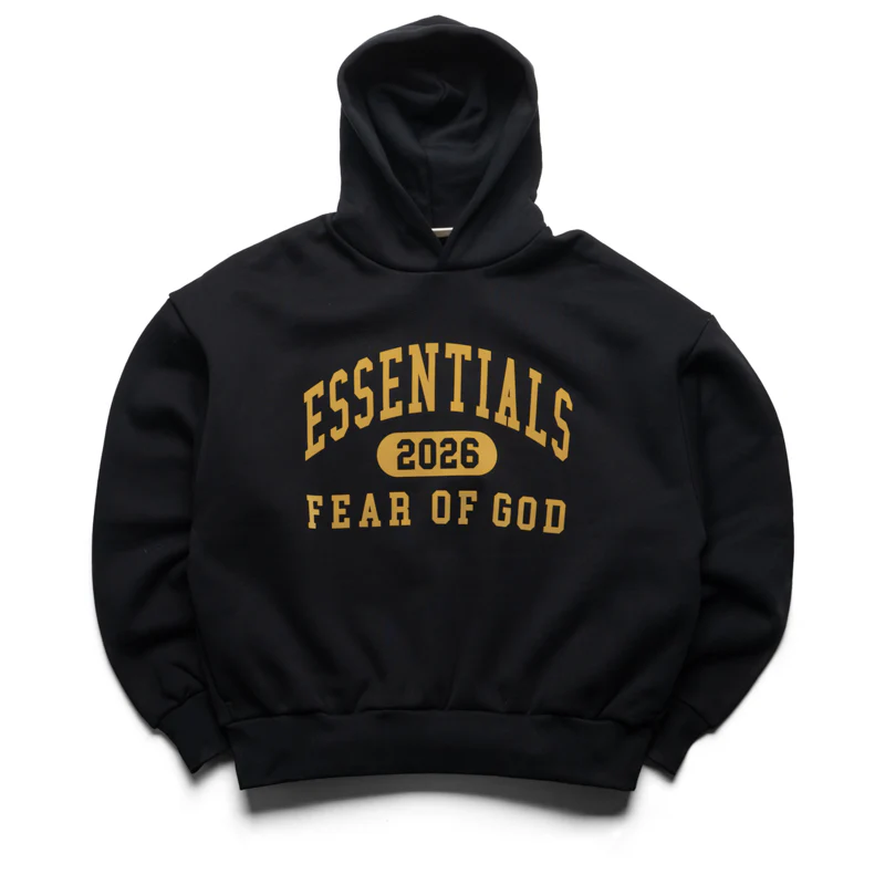 Fear Of God Essentials Classic Hoodie - Vintage Black