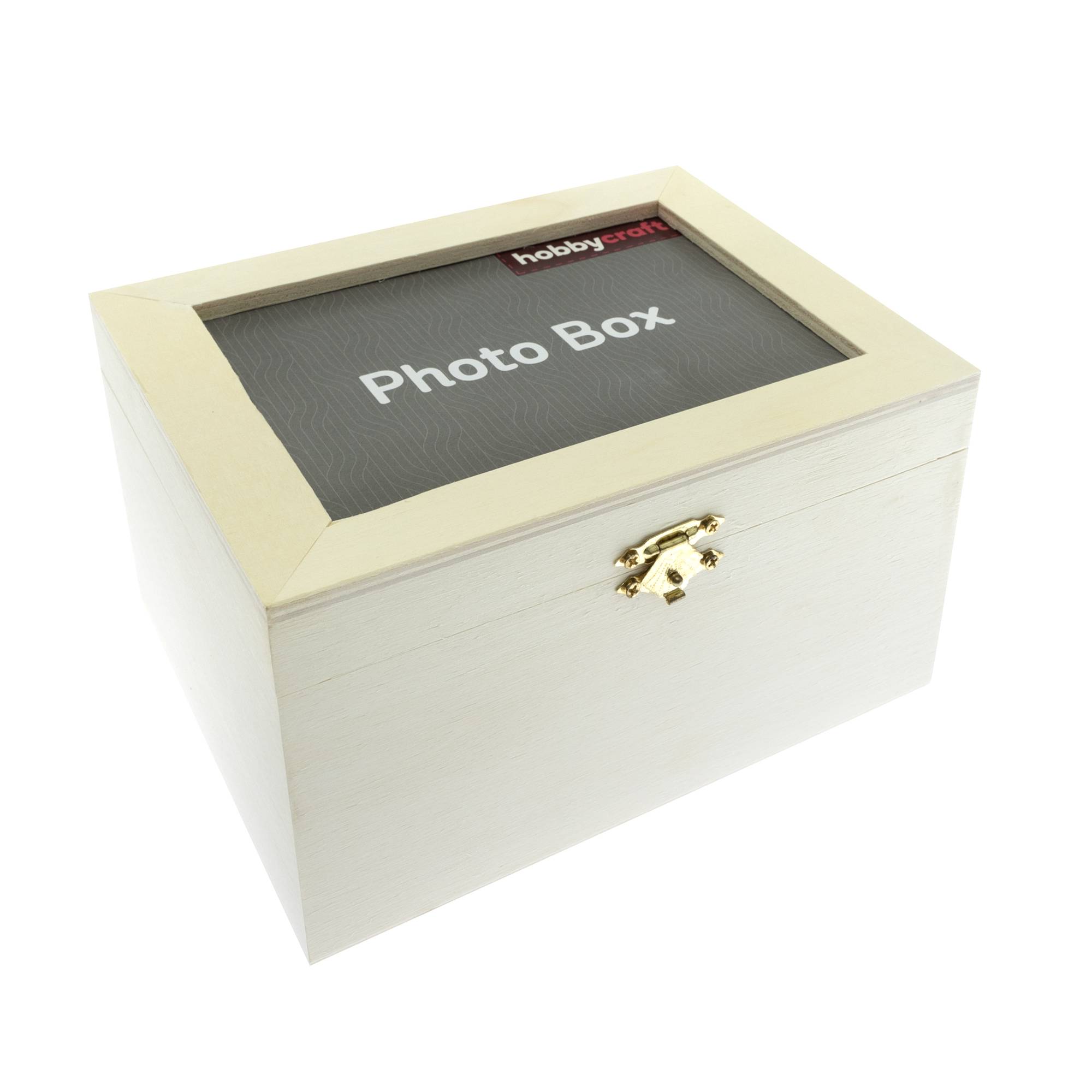 Wooden Box with Photo Frame 18cm x 14cm x 10cm