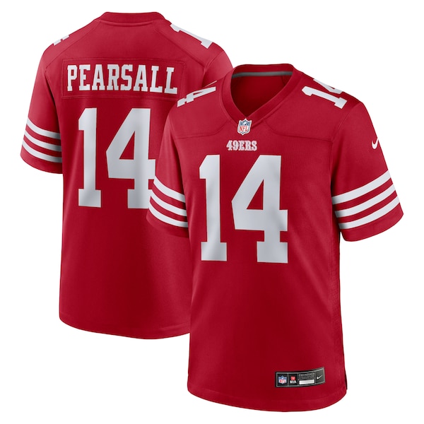 Ricky Pearsall San Francisco 49ers Nike 2024 NFL Draft First Round Pick Player Game Jersey - Scarlet
