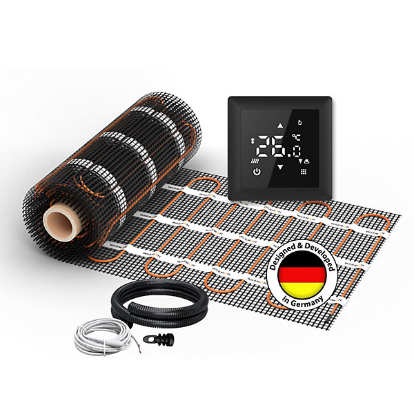 Chauffage au sol électrique WARMON CLASSIC 150 W/m²   Thermostat TS 100 Smart WiFi Tactile blanc - 4 m²