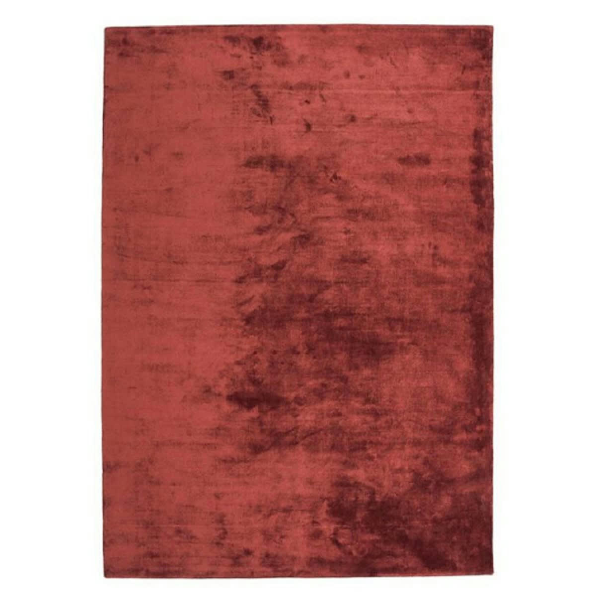TITANE - Tapis luxe designer en Viscose Rouge cachemire 200x300 cm