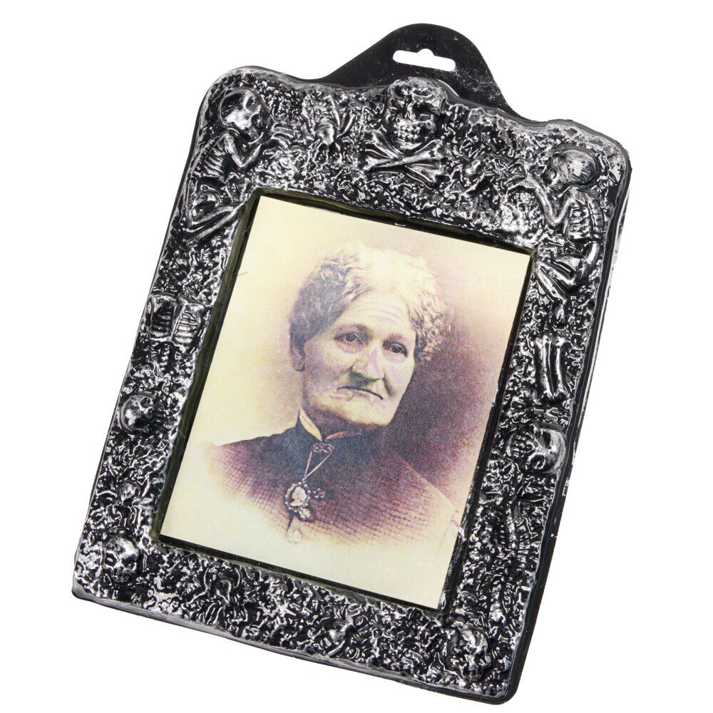 Cadre photo Halloween 3D lenticulaire plastique noir 21x30cm