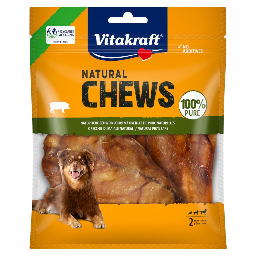 Vitakraft Natural Chews Natural Pig's Ears