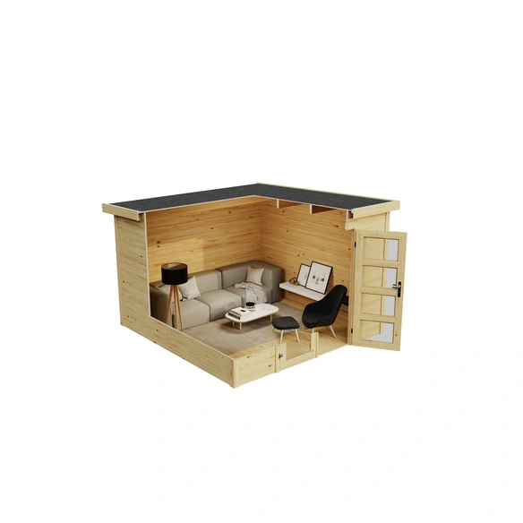 Gartenhaus »Zambezi 7«, Holz, BxHxT: 320 x 210,9 x 324,8 cm (Außenmaße inkl. Dachüberstand)