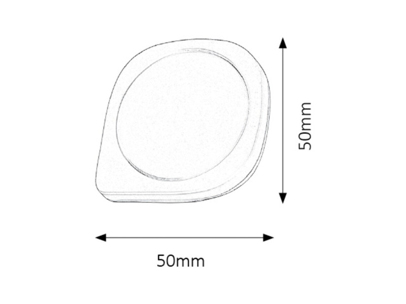 Kinkiet Billybiały LED 1x0.5W 2lm wym:5x5x5cm IP20 Rabalux