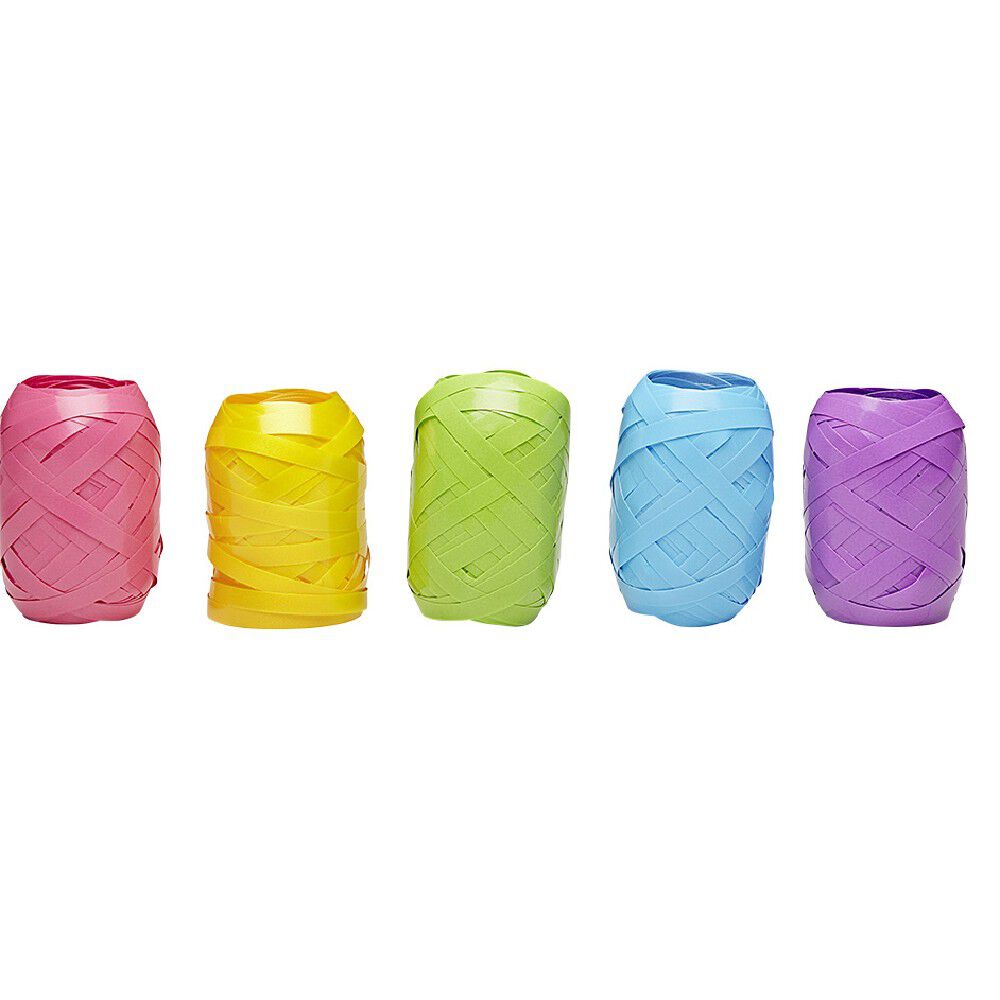 Set de ruban coloré pour emballage cadeau x 5