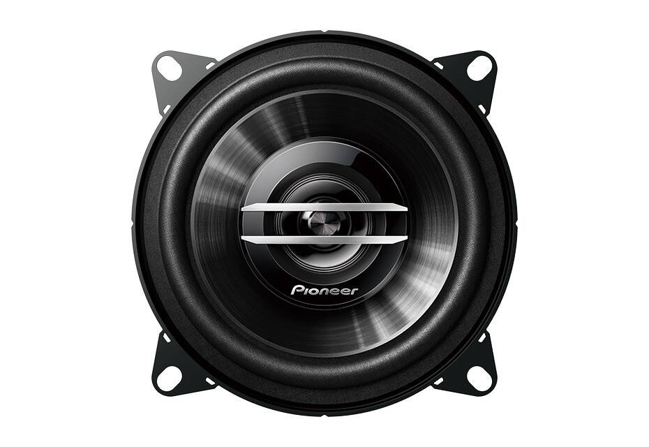 Pioneer TS-G1020S 2-Way Coaxial 420W Car Speaker, with ALPHASONIK Earbuds, 4-in