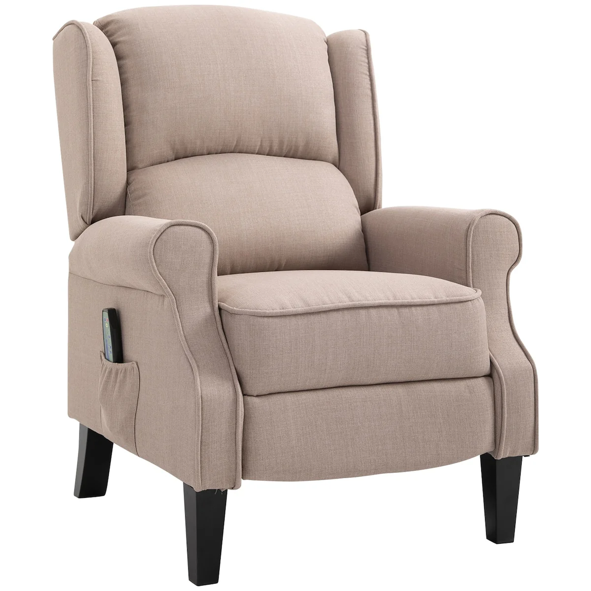 Manual Reclining Chair, Massage Recliner Sofa with Heat Function