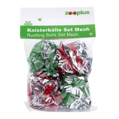 Mesh Crackle Balls Cat Toy