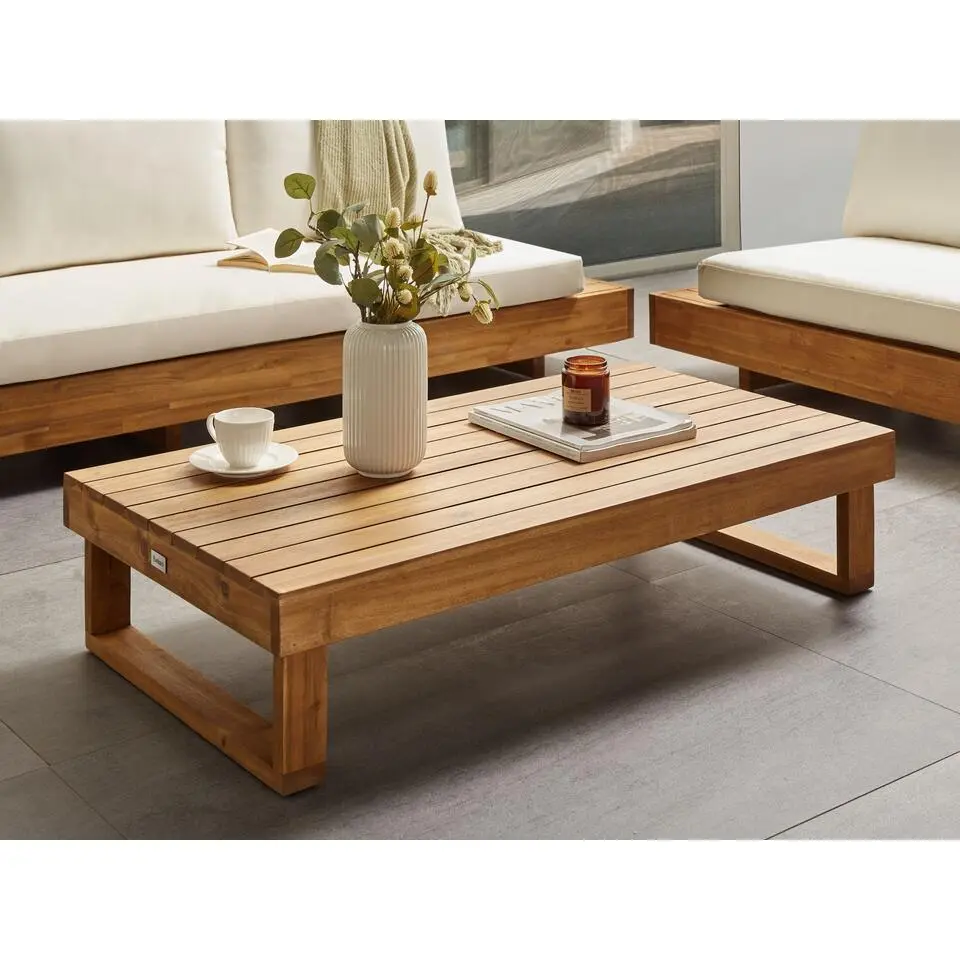 MARETTIMO - Salontafel - Lichthout - 110 x 60 cm - Acaciahout