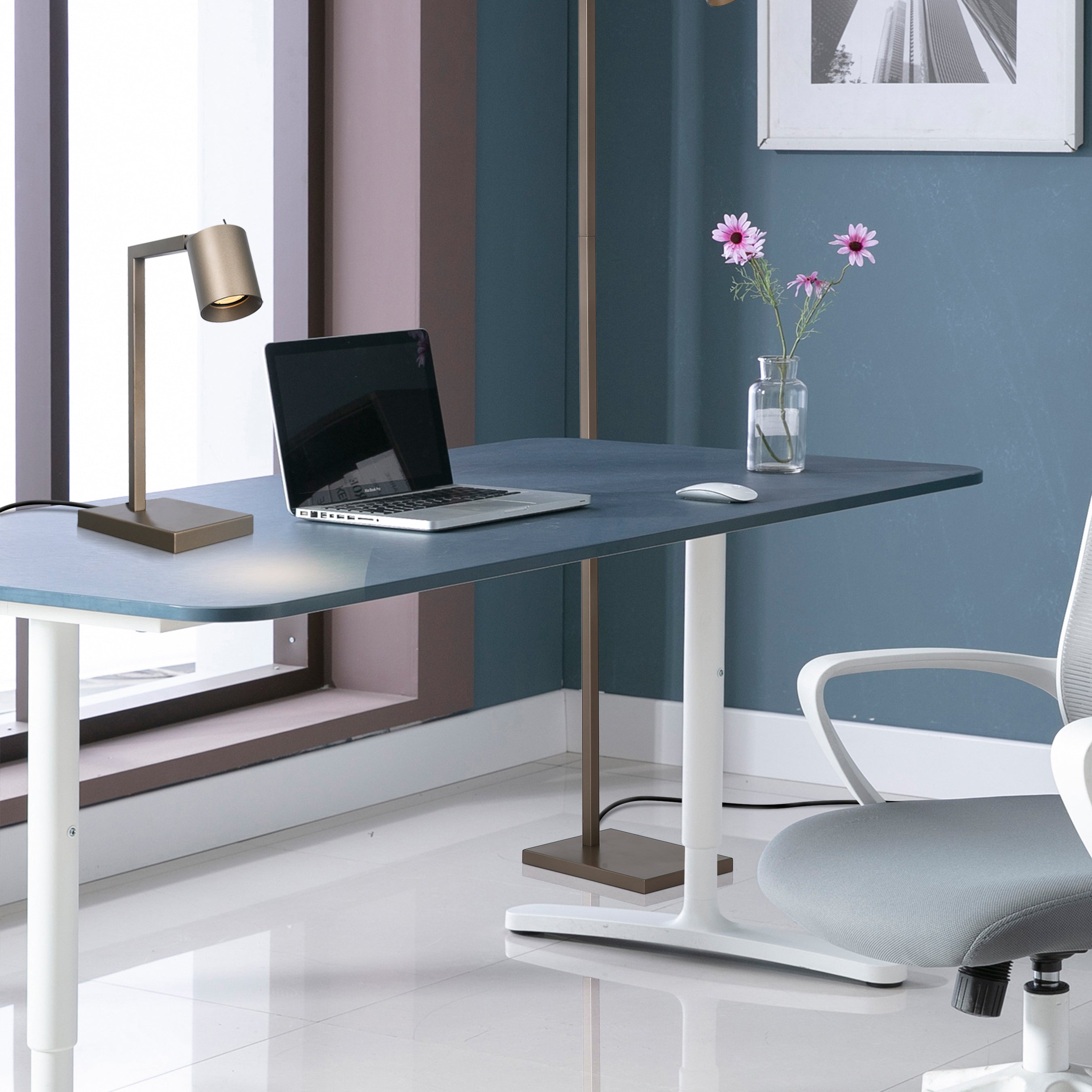 Searchlight Office Tafellamp - Latte