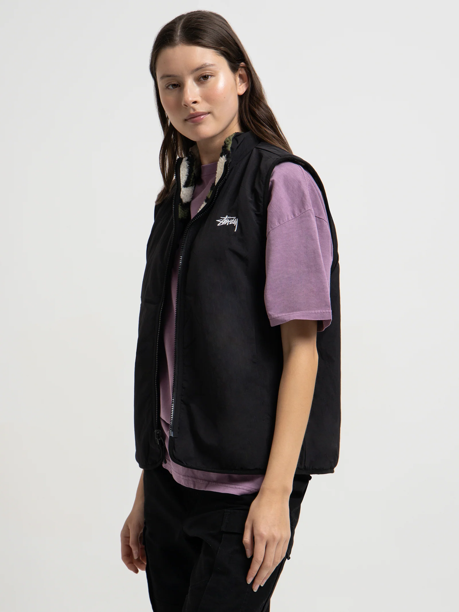 Reversible Stock Sherpa Vest