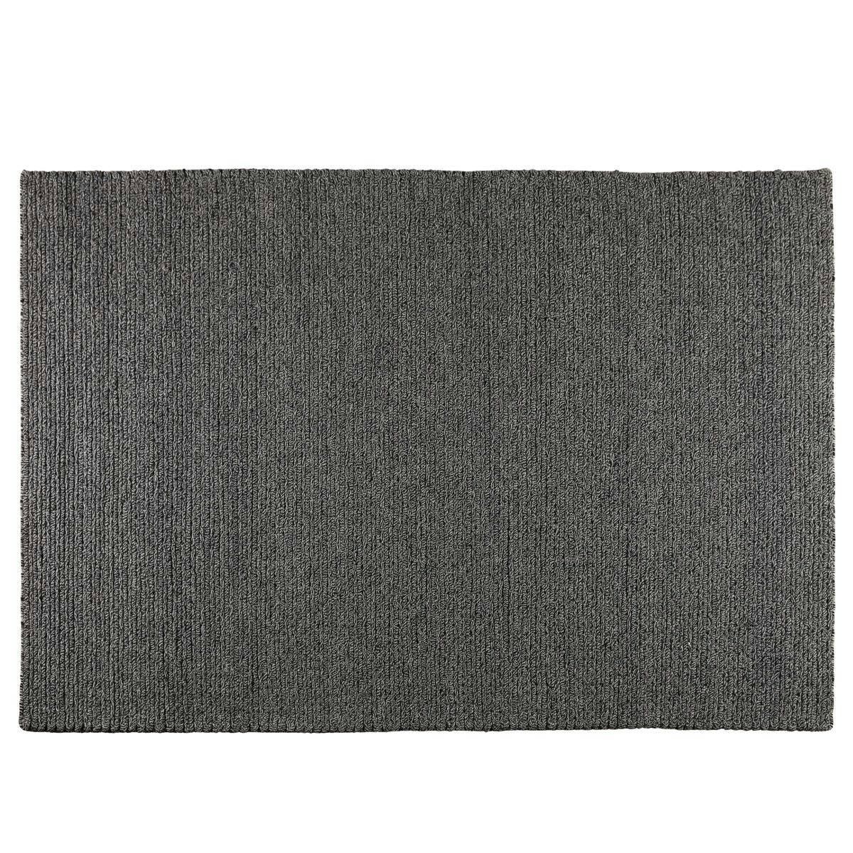WOOLI - Tapis blanc et noir en laine 160 x 230 cm