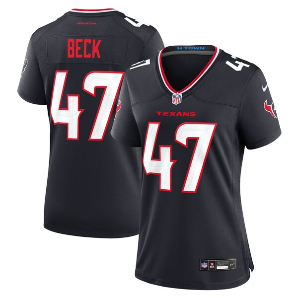 Andrew Beck Houston Texans Nike Women's Team Game Jersey -  Navy