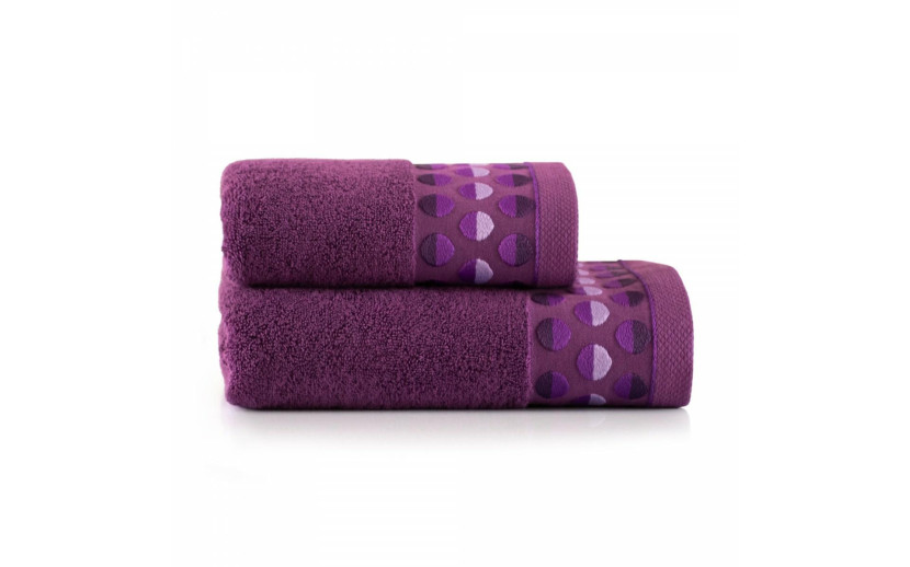 Ręcznik Zen 70x140 fioletowy frotte 450 g/m2 Zwoltex