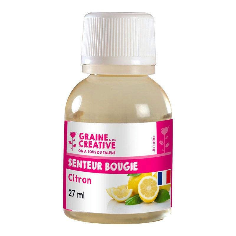 - Parfum pour bougie - senteur Citron 27 ml