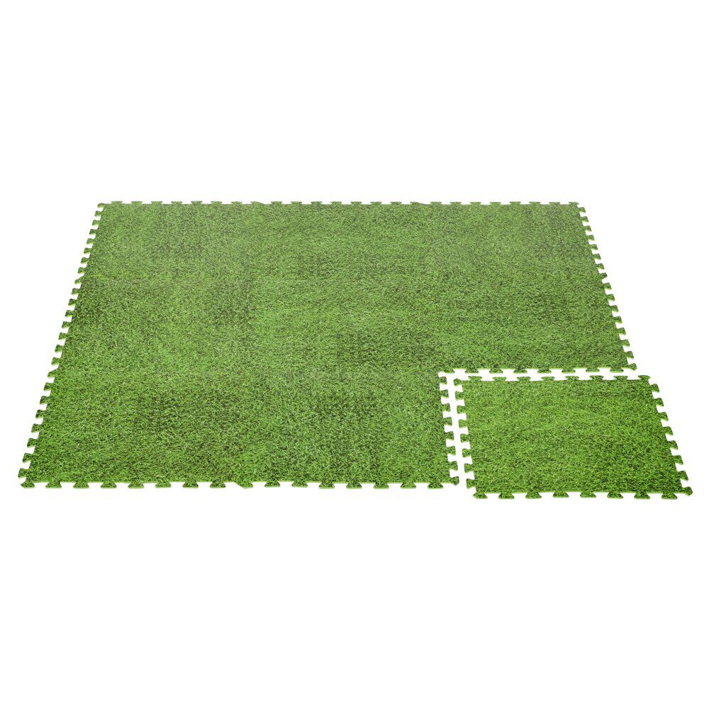 Dalle de protection piscine et spa mousse x9 gazon 50x50cm