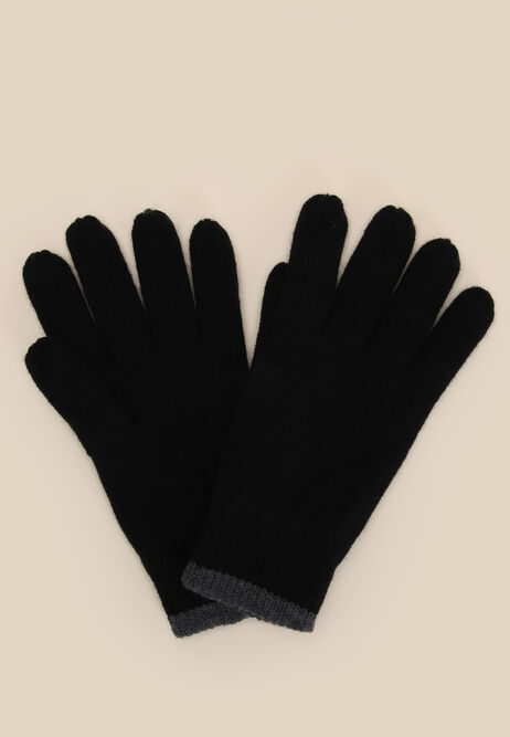 Mens Black Thinsulate Gloves